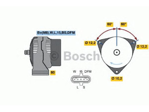 BOSCH 0 986 048 110 kintamosios srovės generatorius 
 Elektros įranga -> Kint. sr. generatorius/dalys -> Kintamosios srovės generatorius
013 154 79 02, 013 154 79 02, 013 154 79 02 80