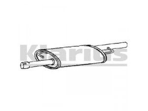 KLARIUS VW622W vidurinis duslintuvas 
 Išmetimo sistema -> Duslintuvas
7H0253209, 7H0253209, 7H0253209