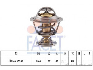 FACET 7.8389S termostatas, aušinimo skystis 
 Aušinimo sistema -> Termostatas/tarpiklis -> Thermostat
1338 21, 1338 C8, 96 006 231, 21200-6F900