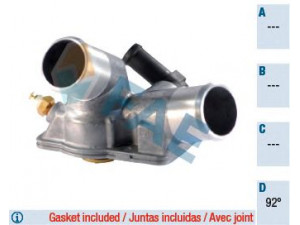 FAE 5321492 termostatas, aušinimo skystis 
 Aušinimo sistema -> Termostatas/tarpiklis -> Thermostat
1338009, 1338097, 24435781, 90573926