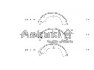 ASHUKI D085-05 stabdžių trinkelių komplektas 
 Techninės priežiūros dalys -> Papildomas remontas
04495-26130/40/50, 04495-87608