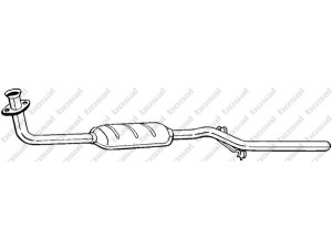 BOSAL 283-255 priekinis duslintuvas 
 Išmetimo sistema -> Duslintuvas
7 658 802
