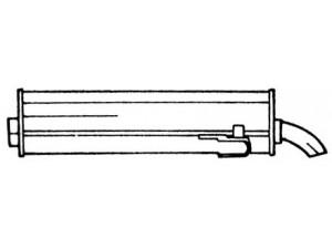 AKS DASIS SG45626 galinis duslintuvas 
 Išmetimo sistema -> Duslintuvas
1726T0