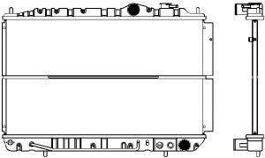 SAKURA  Automotive 1220-0102 radiatorius, variklio aušinimas