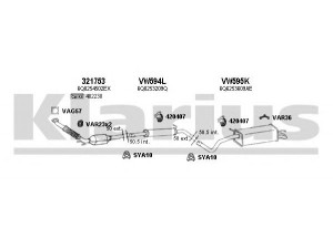 KLARIUS 780053U išmetimo sistema 
 Išmetimo sistema -> Išmetimo sistema, visa