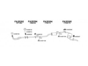 VENEPORTE 250295 išmetimo sistema 
 Išmetimo sistema -> Išmetimo sistema, visa