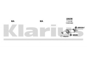 KLARIUS 900198E išmetimo sistema 
 Išmetimo sistema -> Išmetimo sistema, visa