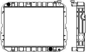 SAKURA  Automotive 1461-0409 radiatorius, variklio aušinimas