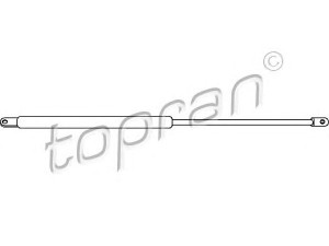 TOPRAN 103 308 dujinė spyruoklė, bagažinė 
 Priedai -> Bagažinė/pakrovimo skyrius
251 829 331A