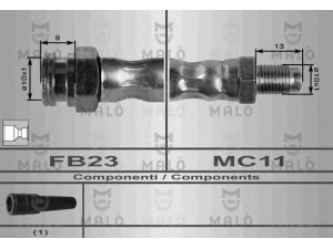 MAL? 8390 stabdžių žarnelė 
 Stabdžių sistema -> Stabdžių žarnelės
7700676965, 7701349336