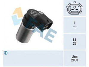 FAE 79428 jutiklis, alkūninio veleno impulsas 
 Variklis -> Variklio elektra
22053-AA040, 22053-AA050, 22053-AA051