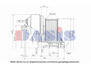 AKS DASIS 851242N magnetinė sankaba, oro kondicionieriaus kompresorius