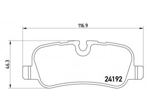 BREMBO P 44 019 stabdžių trinkelių rinkinys, diskinis stabdys 
 Techninės priežiūros dalys -> Papildomas remontas
LR015519, LR016808, LR019627, LR021316