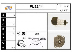 SNRA PL9244 starteris