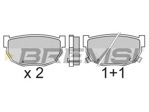 BREMSI BP2303 stabdžių trinkelių rinkinys, diskinis stabdys 
 Techninės priežiūros dalys -> Papildomas remontas
4406001P90, 4406001P91, 4406004S26