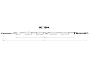 FERODO FHB431128 trosas, stovėjimo stabdys 
 Stabdžių sistema -> Valdymo svirtys/trosai
474555, 474563