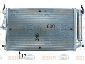 HELLA 8FC 351 302-681 kondensatorius, oro kondicionierius 
 Oro kondicionavimas -> Kondensatorius
976062D500