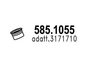 ASSO 585.1055 išleidimo kolektorius 
 Išmetimo sistema -> Išmetimo vamzdžiai
3171710