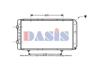 AKS DASIS 060054N radiatorius, variklio aušinimas 
 Aušinimo sistema -> Radiatorius/alyvos aušintuvas -> Radiatorius/dalys
133097