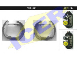 ICER 79KT0033 C stabdžių trinkelių komplektas 
 Techninės priežiūros dalys -> Papildomas remontas
1 075 549, 1 126 158, 98AB-2200-BD