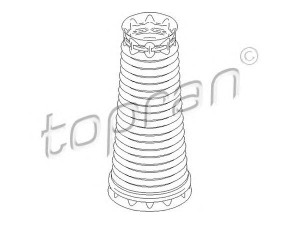 TOPRAN 722 481 apsauginis dangtelis/gofruotoji membrana, amortizatorius 
 Pakaba -> Amortizatorius
5271 92