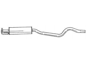 AKS DASIS SG40442 vidurinis duslintuvas 
 Išmetimo sistema -> Duslintuvas
852906
