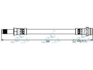 APEC braking HOS3920 stabdžių žarnelė 
 Stabdžių sistema -> Stabdžių žarnelės
1460255, 1520323, 1671646, 6G912282ED
