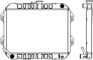 SAKURA  Automotive 1461-0225 radiatorius, variklio aušinimas