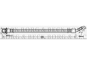 BORG & BECK BBH7730 stabdžių žarnelė 
 Stabdžių sistema -> Stabdžių žarnelės
90947-02F05