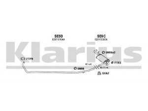 KLARIUS 790005U išmetimo sistema 
 Išmetimo sistema -> Išmetimo sistema, visa