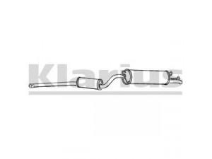 KLARIUS 260306 galinis duslintuvas 
 Išmetimo sistema -> Duslintuvas
172590, 172592, 49138807, 49359107
