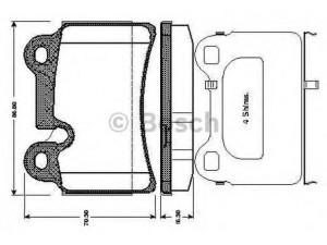 BOSCH 0 986 TB3 075 stabdžių trinkelių rinkinys, diskinis stabdys 
 Techninės priežiūros dalys -> Papildomas remontas
7L6 698 451 B
