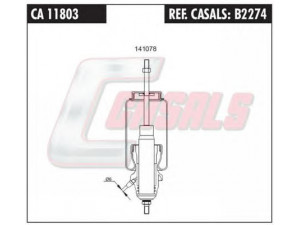 CASALS B2274 amortizatorius, kabinos pakaba 
 Kėbulas -> Vairuotojo kabina -> Pakaba, vairuotojo kabina
1397386, 1397388, 1397390, 1397396