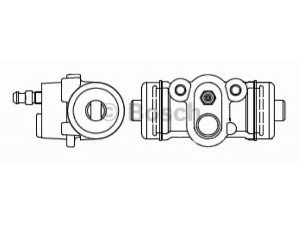 BOSCH F 026 002 387 rato stabdžių cilindras 
 Stabdžių sistema -> Ratų cilindrai
GE4T-26-610