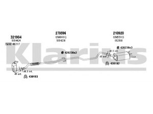 KLARIUS 391473E išmetimo sistema 
 Išmetimo sistema -> Išmetimo sistema, visa