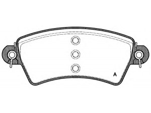 OPEN PARTS BPA0726.00 stabdžių trinkelių rinkinys, diskinis stabdys 
 Techninės priežiūros dalys -> Papildomas remontas
425203, 425152, 425484