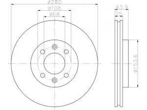 HELLA PAGID 8DD 355 102-411 stabdžių diskas 
 Stabdžių sistema -> Diskinis stabdys -> Stabdžių diskas
4002143, 8965890, 8965980