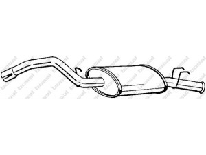 BOSAL 278-973 galinis duslintuvas 
 Išmetimo sistema -> Duslintuvas
77.00.688.180, 77.00.709.413, 77.00.765.126