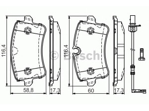 BOSCH 0 986 TB3 177 stabdžių trinkelių rinkinys, diskinis stabdys 
 Techninės priežiūros dalys -> Papildomas remontas
4G0 698 451, 4G0 698 451 B, 4G0 698 451 A