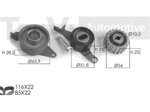 TREVI AUTOMOTIVE KD1041 paskirstymo diržo komplektas 
 Techninės priežiūros dalys -> Papildomas remontas
1110999, YS4J6K288BA