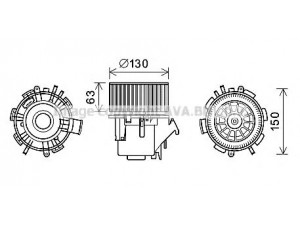 AVA QUALITY COOLING RT8600 elektrovariklis, vidinis pūtiklis 
 Šildymas / vėdinimas -> Orpūtė/dalys
4415548, 93181460, 7701057556, 93181460