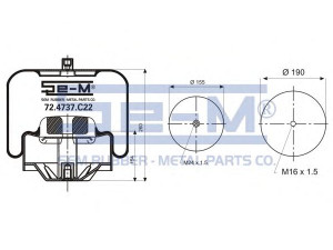 SEM LASTIK 72.4737.C22 dėklas, pneumatinė pakaba
942 320 39 21