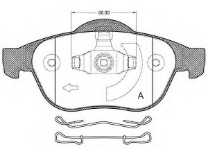 OPEN PARTS BPA0843.20 stabdžių trinkelių rinkinys, diskinis stabdys 
 Techninės priežiūros dalys -> Papildomas remontas
410600756R, 7701209101, 7701209672