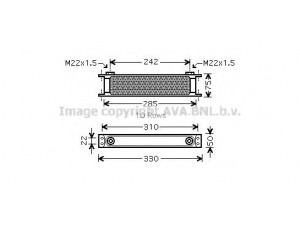 AVA QUALITY COOLING UV3137 alyvos aušintuvas, variklio alyva