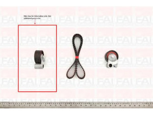 FAI AutoParts TBK451 paskirstymo diržo komplektas 
 Techninės priežiūros dalys -> Papildomas remontas