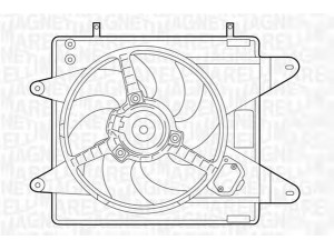 MAGNETI MARELLI 069422006010 ventiliatorius, radiatoriaus 
 Aušinimo sistema -> Oro aušinimas
46430980, 46539871, 46550400