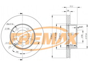 FREMAX BD-6848 stabdžių diskas 
 Stabdžių sistema -> Diskinis stabdys -> Stabdžių diskas
40206-00QAD, 4403038, 9111038, 7700 314 064