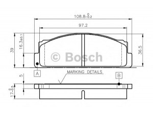 BOSCH 0 986 TB2 002 stabdžių trinkelių rinkinys, diskinis stabdys 
 Techninės priežiūros dalys -> Papildomas remontas
4174992, 4204050, 4236412, 4255797