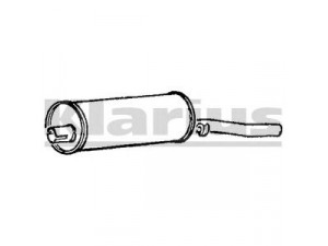 KLARIUS VW133P galinis duslintuvas 
 Išmetimo sistema -> Duslintuvas
533253609B, 533253609F, 533253609L