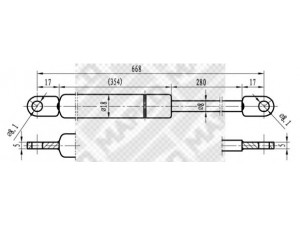 MAPCO 91802 dujinė spyruoklė, gaubtas 
 Kėbulas -> Dujinės spyruoklės
8A0 823 360 A